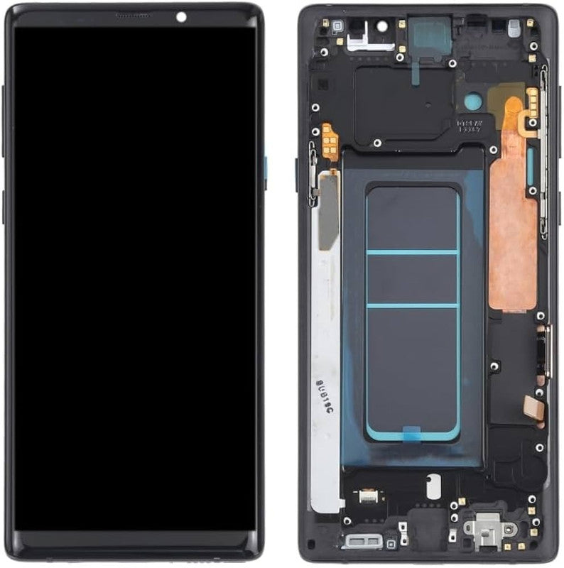 Lcd Display Folder Combo for Samsung Galaxy Note 9 Blue (With Frame TFT)
